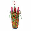 New Colored Bird Chewing Loofah Material Large Parrot Chew Toy Fun Foraging Interactive Cage Accessories for Cockatoos