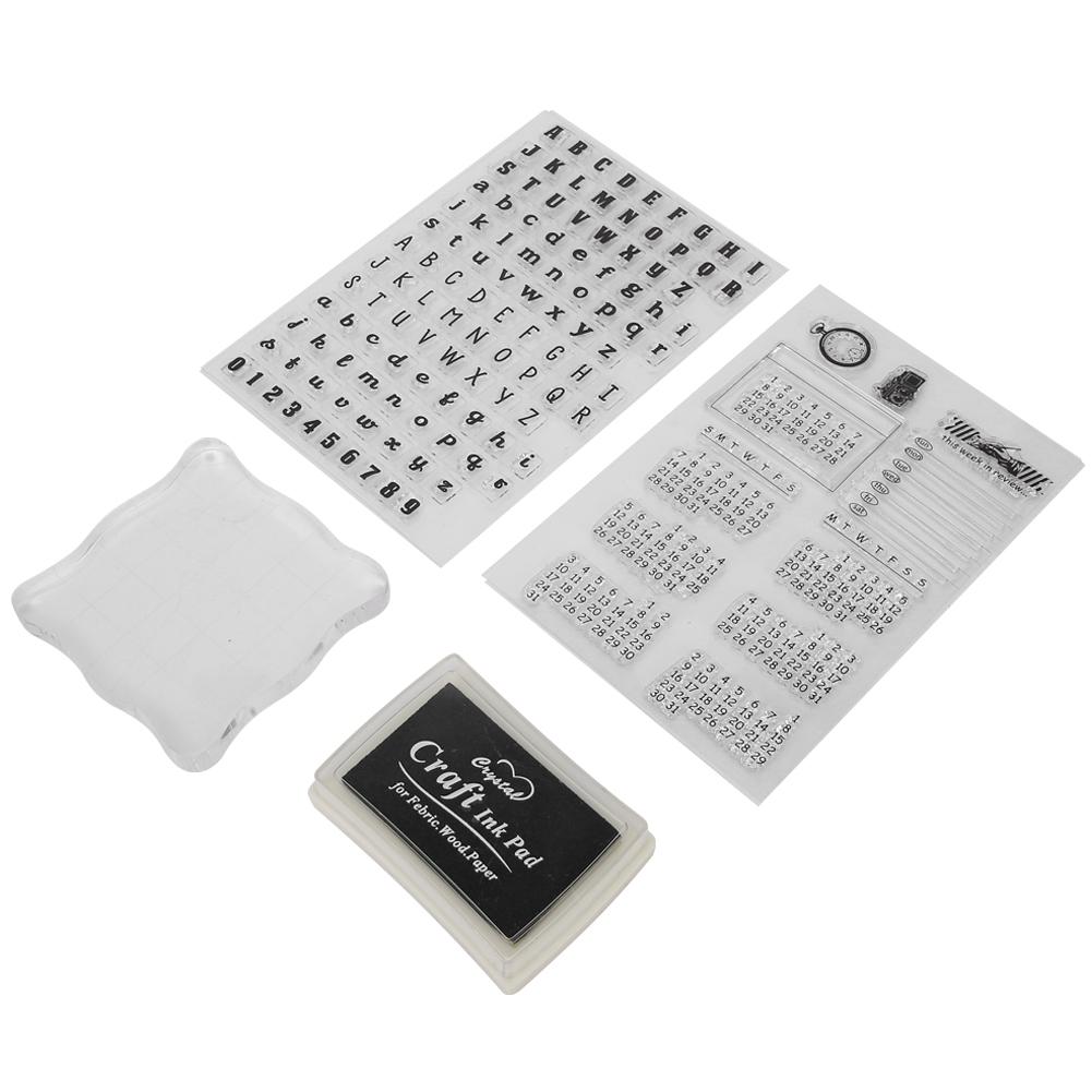 Прозрачный силиконовый штамп для ручного счета, фотоальбома, декоративного календаря