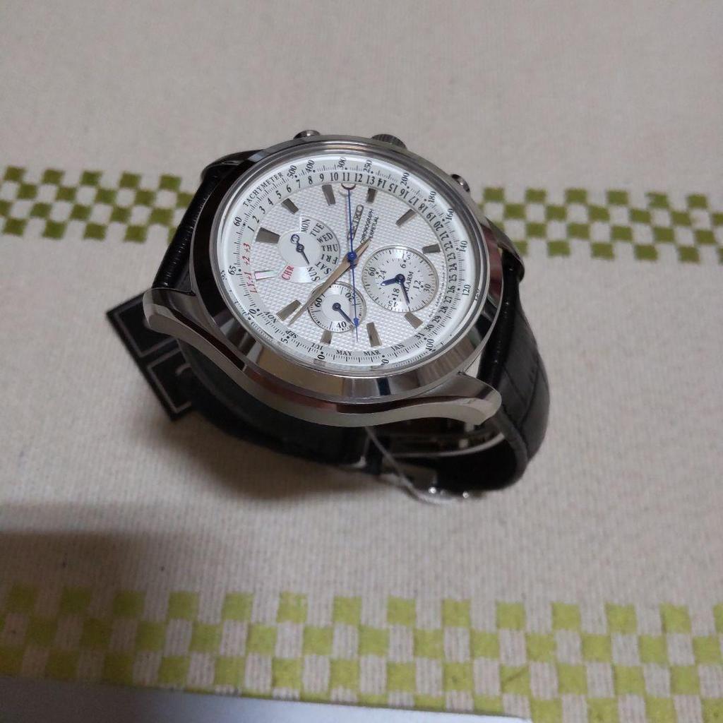 [USED] Seiko overseas model chronograph with genuine D-buckle. Shipping included!