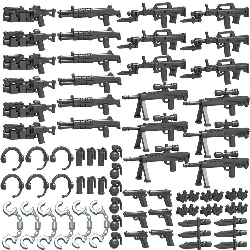 Compatible Building Block Military Gun Miniature Special Forces Assembly Boy Child Police Soldier