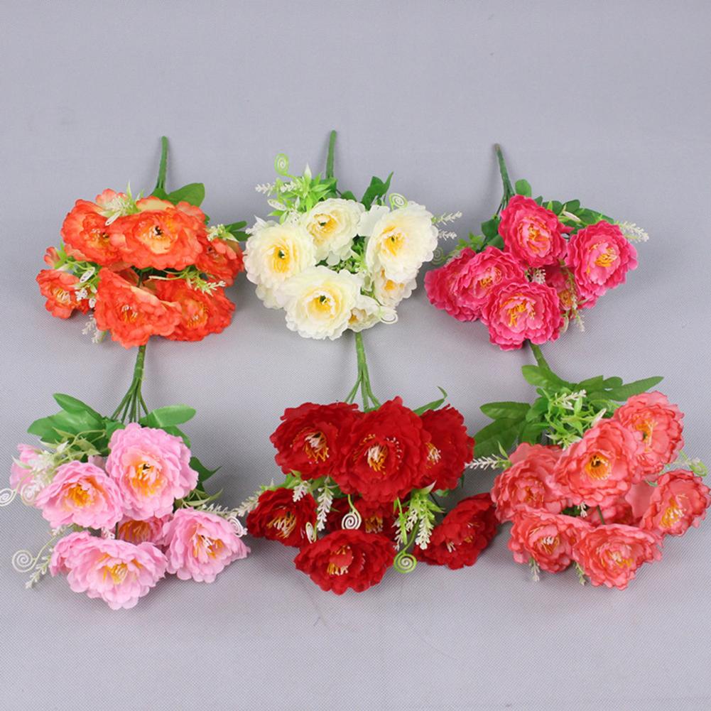 Home Decoration Silk Flowers Manual Measurement Data