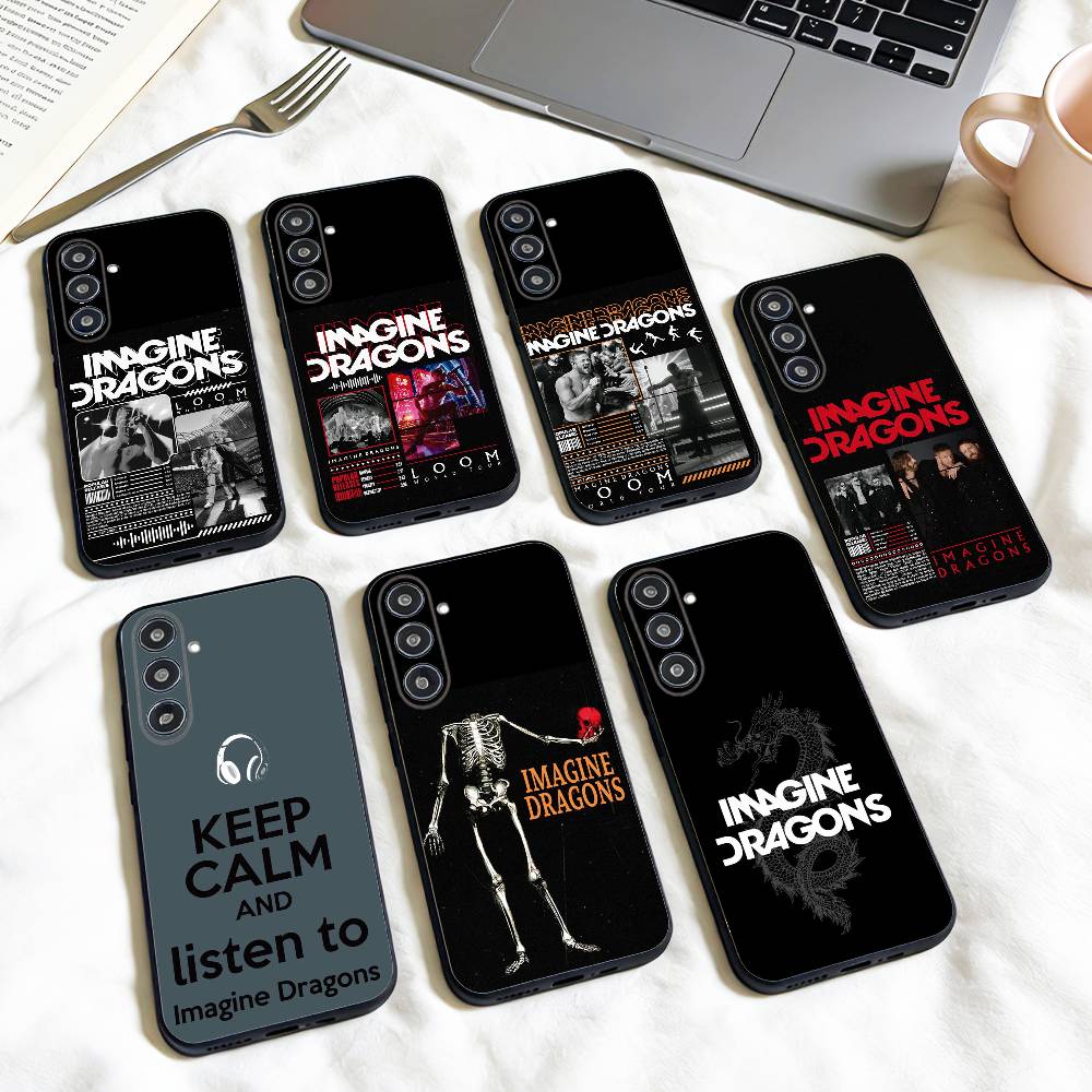COOL BAND I-Imagine Dragons phone Case For Samsung Galaxy A73,A72,A71,A70,A53,A52,A51,Others Soft Black Shell