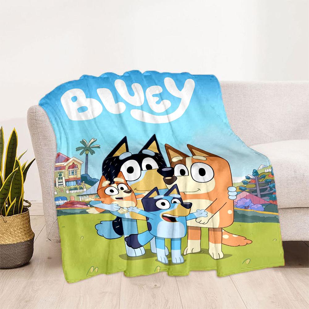 Bluey Bingo Adventure Blanket Soft Warm Cozy Perfect for Couch Livingroom Office for All Occasions Digital Print Birthday Christmas Gift Blanket