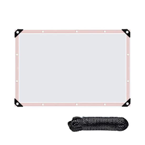 Clear Tarpaulin Waterproof Garden Tarp Outdoor Rainproof Covering All-weather Tarp with Rope for Patio Henhouse Canopy