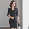 Women's Short-Sleeve Office Suit - Professional Skirt Set for Spring/Summer