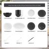 Stone Pattern Black & White Ceramic Dinnerware Set
