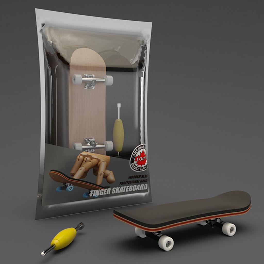 Finger Finger Finger Educational Stress Birthday Gift Skateboard, Skateboard, Technique, Toy, Relief, Gift, (White Wheels)