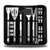 BBQ Tool Set, Portable Oxford Bag, Grilling Utensils, Stainless Steel Grill, Spatula Brush, Outdoor Barbecue Accessories