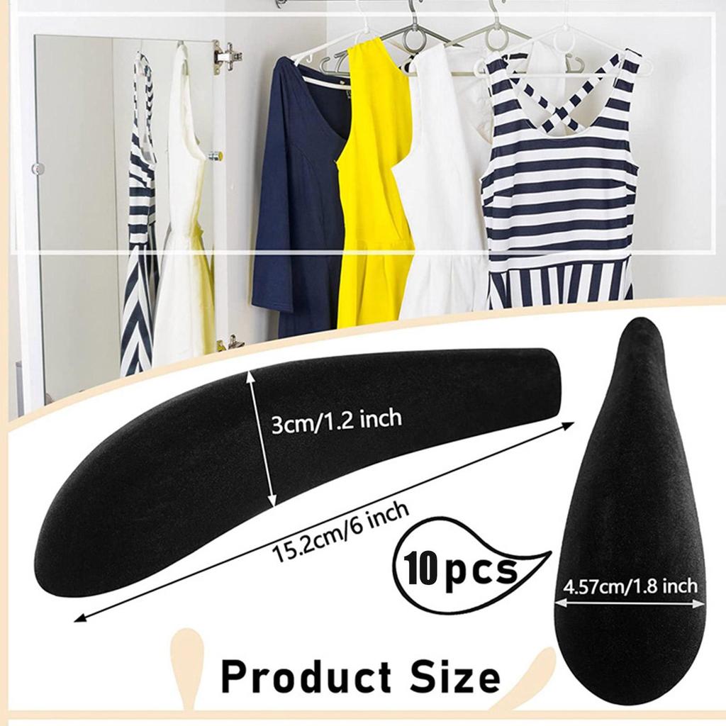 Плечики-вешалки 10 шт. Форма для костюмных вешалок с пеной, стандартные вешалки без складок, накладки для свитера, одежды, пальто, платьев