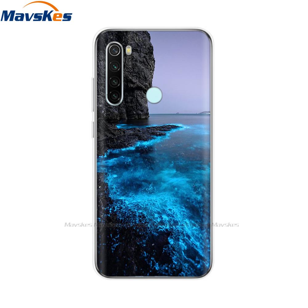 Чехол для телефона для Xiaomi Redmi Note 8T Чехол 6,3" Силиконовый Мягкий ТПУ Задняя крышка для Redmi Note 8 8T Note8 Pro Чехол Защитный корпус Coque