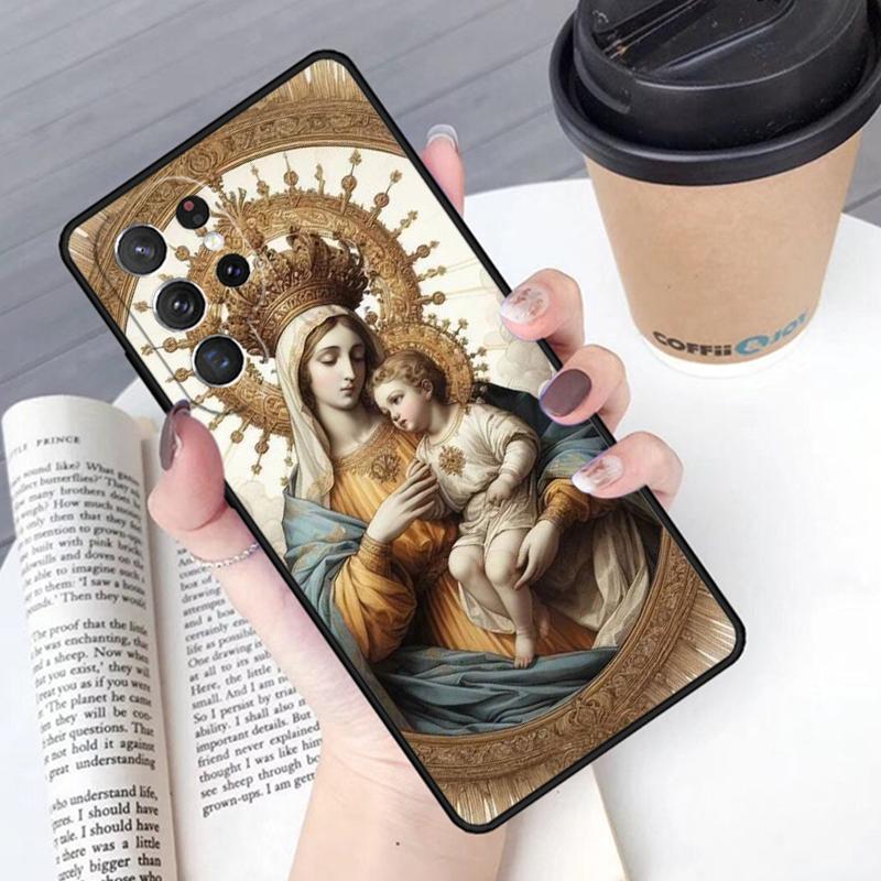 Непорочное Зачатие Дева Мария Иисус чехол для телефона Обложка Для Samsung Galaxy S24 S25 Ultra S21 S22 S10E 10 Plus Note 20 FE S23
