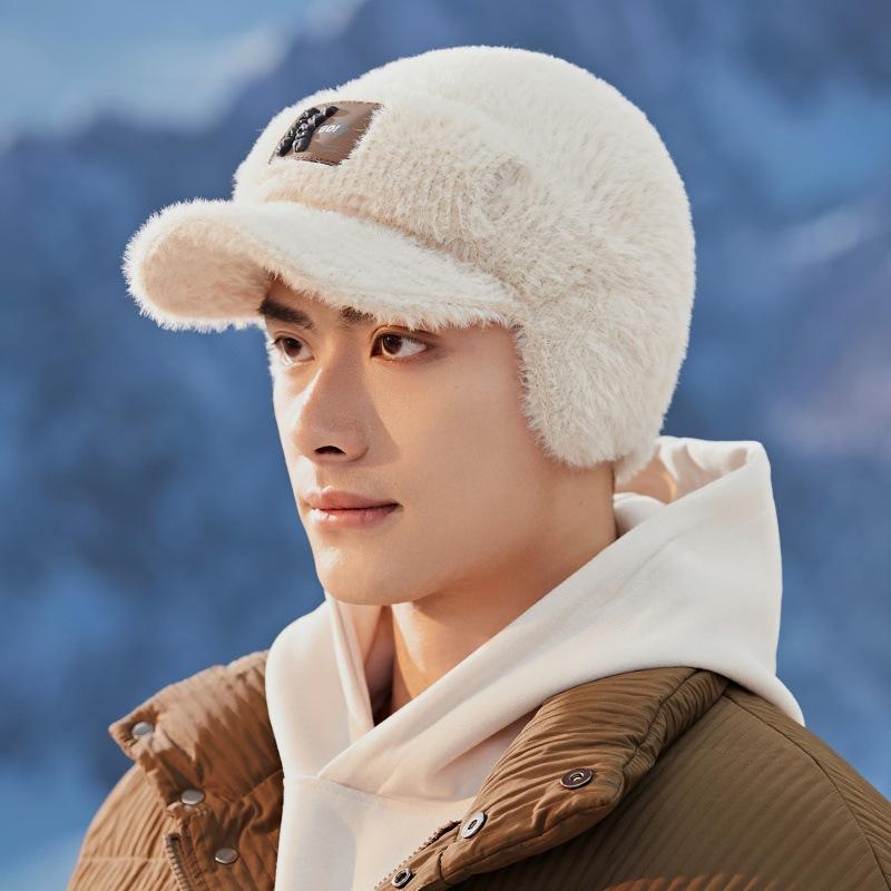 Мягкая защитная шапка для ушей осень-зима для мужчин, для езды на велосипеде, холодная, теплая, плюс бархатная кепка, все модные кепки для активного отдыха