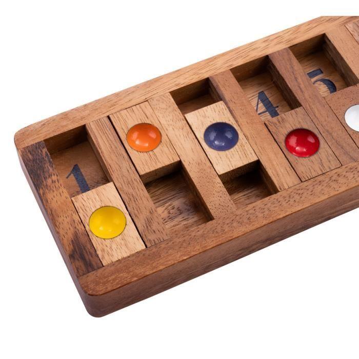 Engelhart- Shut the Number - Trac Game Café Game - Family Game - Ecological Wooden Game from 6 Years Old