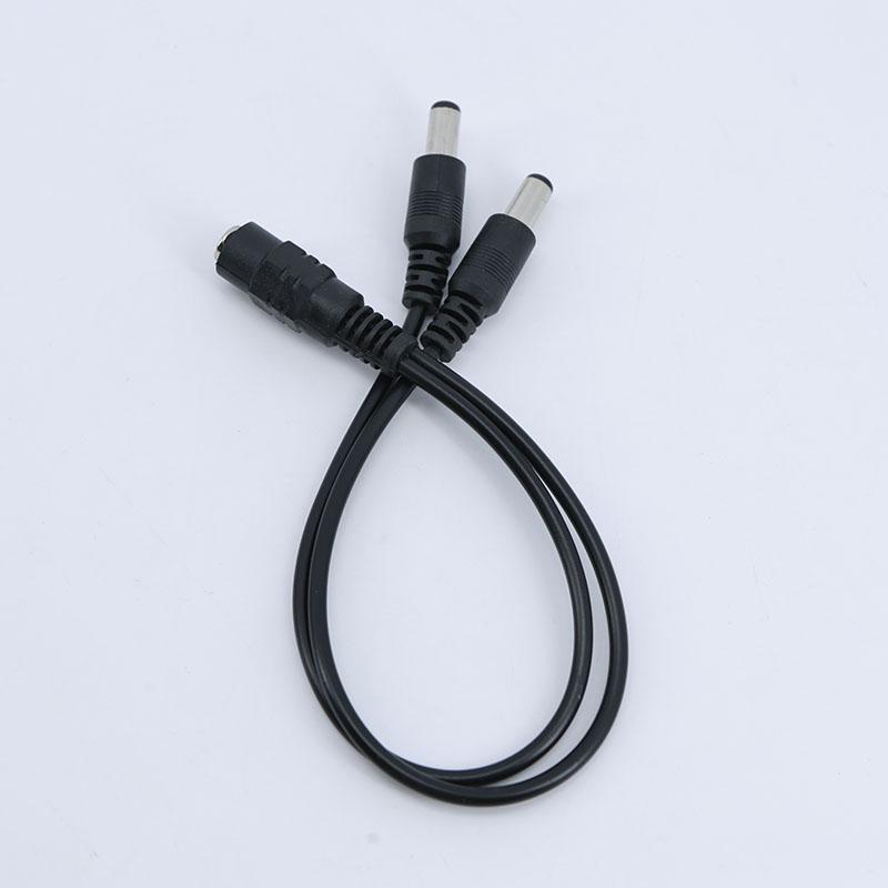 10 шт. 0,3/0,5 м DC 1 гнездо на 2 штекера Разветвитель питания удлинительный кабель 5,5 мм x 2,1 мм для светодиодной ленты