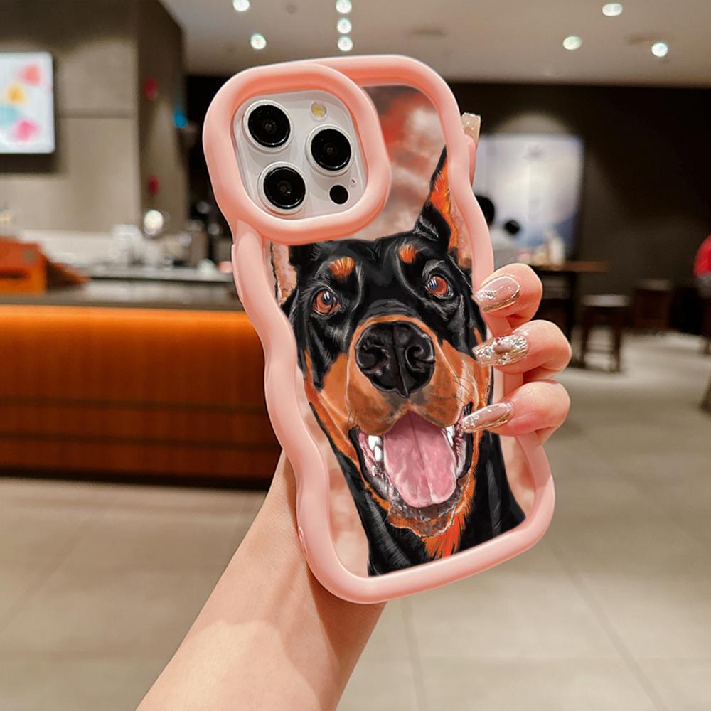 Мягкий чехол из ТПУ Macaron для телефона Xiaomi Poco X3 X5 X6 M6 Redmi 10C 12C 13C Redmi Note 9 10 11 12 13 Pro 10s 11s 12s, чехол Ae52 с изображением собаки Добермана