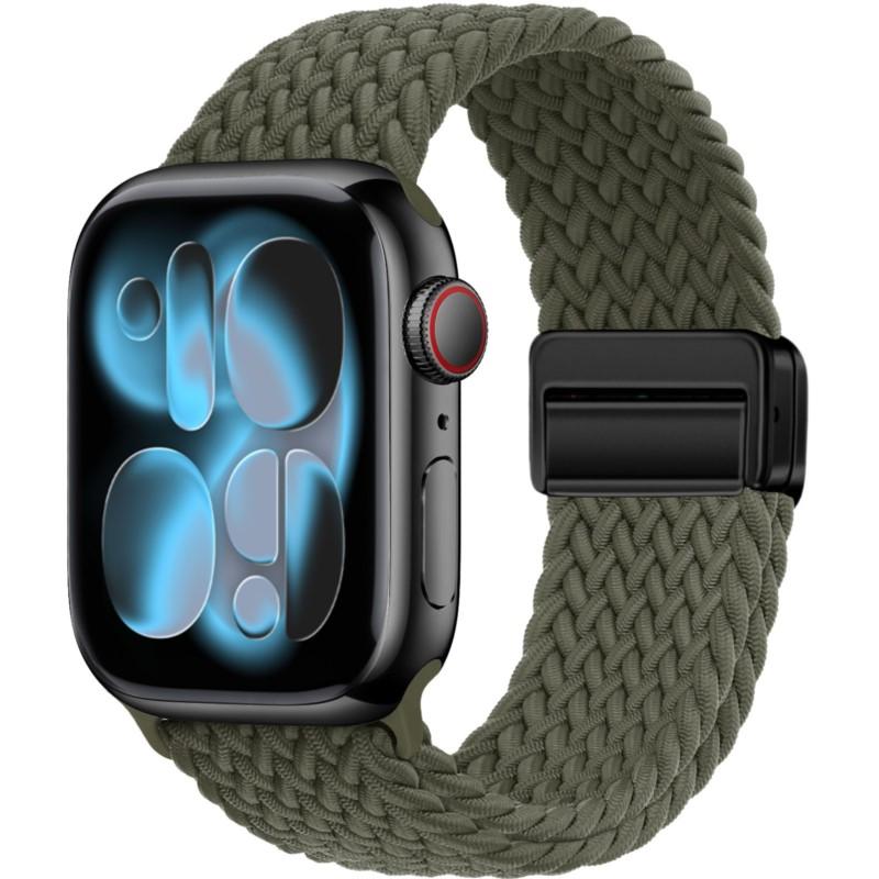 Case+Braided Strap For Apple Watch Bands 40mm 45mm 41mm 44mm 46mm 42mm magnetic correa Bracelet iWatch series se 3 6 7 8 9 10 11