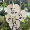Decorative Straw Group Fan Chinese Style Summer Panda Fan Practical Handmade Straw Fan  Travel