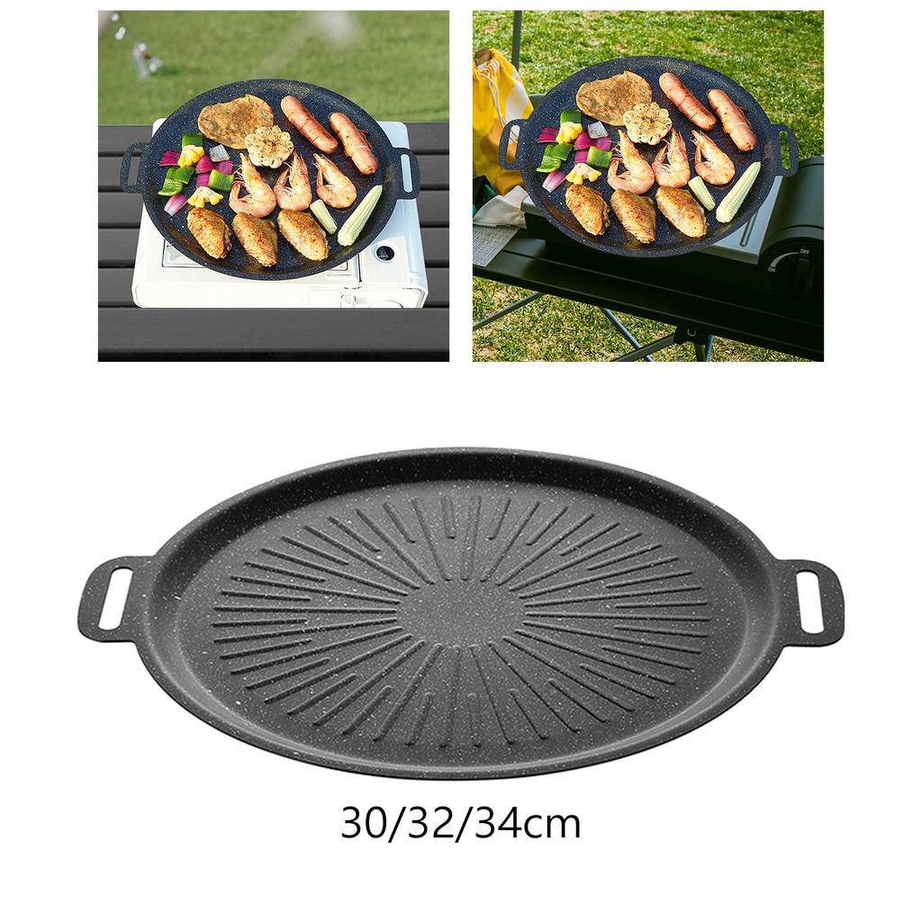 Сковорода-гриль круглая BBQ-сковорода корейская для плиты выпечки кухня