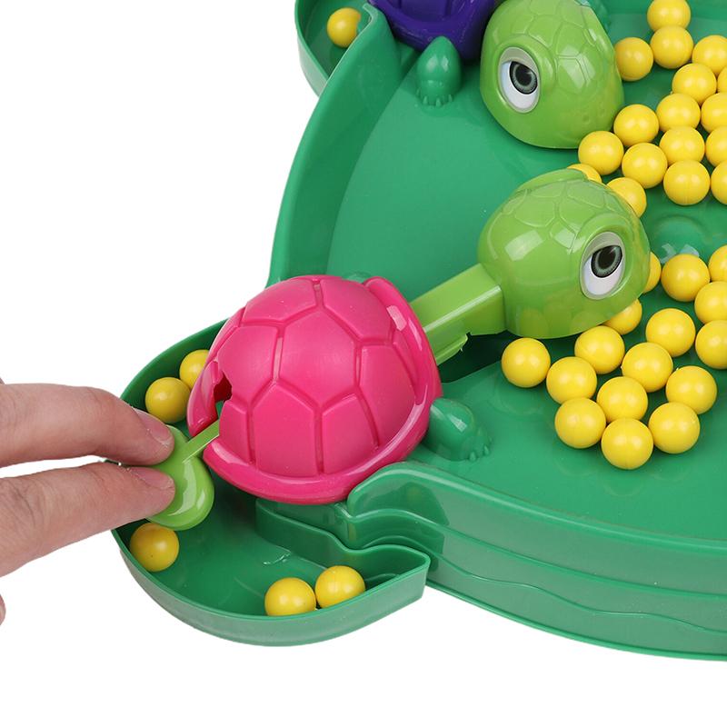 1 Set Children Gifts Hungry Turtle Board Games Turtle Snatching Bean Ball Table Game Kids Educational Toys Family Party Games