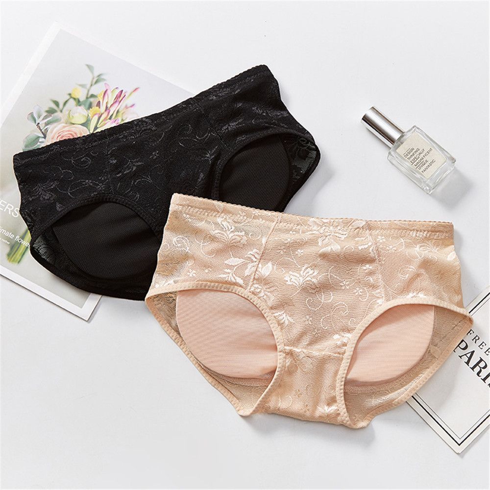 Корректирующее белье для ягодиц Накладная попа Накладка на бедра Трусы Хипстеры Женские