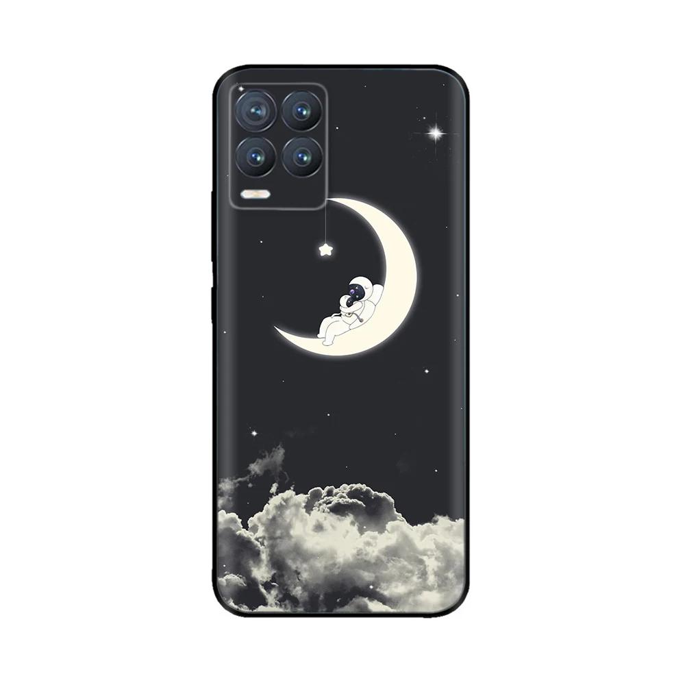 Для Realme 8 Чехол Милый Животный Мягкий Жидкий Силиконовый Чехол Для Realme 8 Pro 8i Realme8 4G RMX3085 Полная Защита Прочные Чехлы