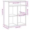 Bookshelf White 66 x 31 x 80 cm Engineered Wood