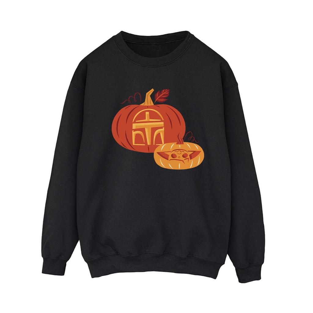 Женская/женская толстовка с тыквой «Мандалорец из «Звездных войн»»