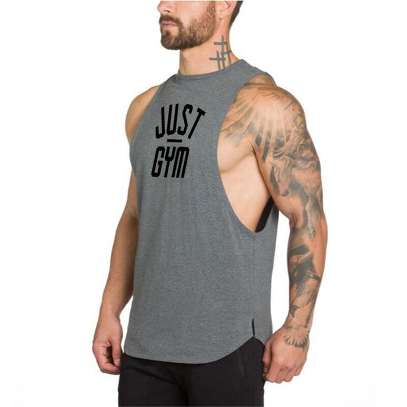 Muscleguys Fitness Tank Top Men Bodybuilding Clothing Men Sleeveless T Shirt Vests Cotton Gym Singlets Muscle Tanktop