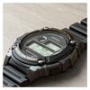 Casio Серия YOUTH - цифровой дисплей на диске, стандартные многофункциональные спортивные мужские часы, кварцевый механизм, полимерный ремешок, японский и корейский W-216H-1BVDF