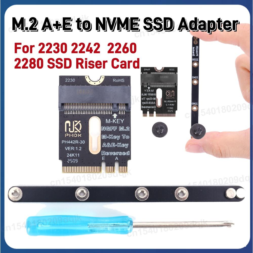 Адаптер M.2 A+E на NVME SSD с ключом M, адаптер PCI-E 4.0 с кронштейном, интерфейс M2 WIFI для SSD NVME 2230 2242 2260 2280