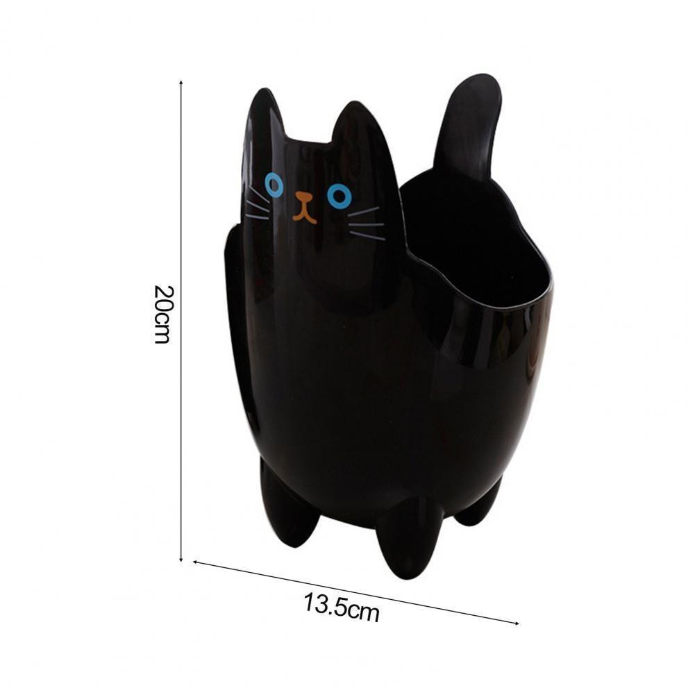 Household Storage Bucket Desktop Trash Can Without Cover Cat Shape Large Capacity Garbage Storage Pen Holder Living Room Bedroom