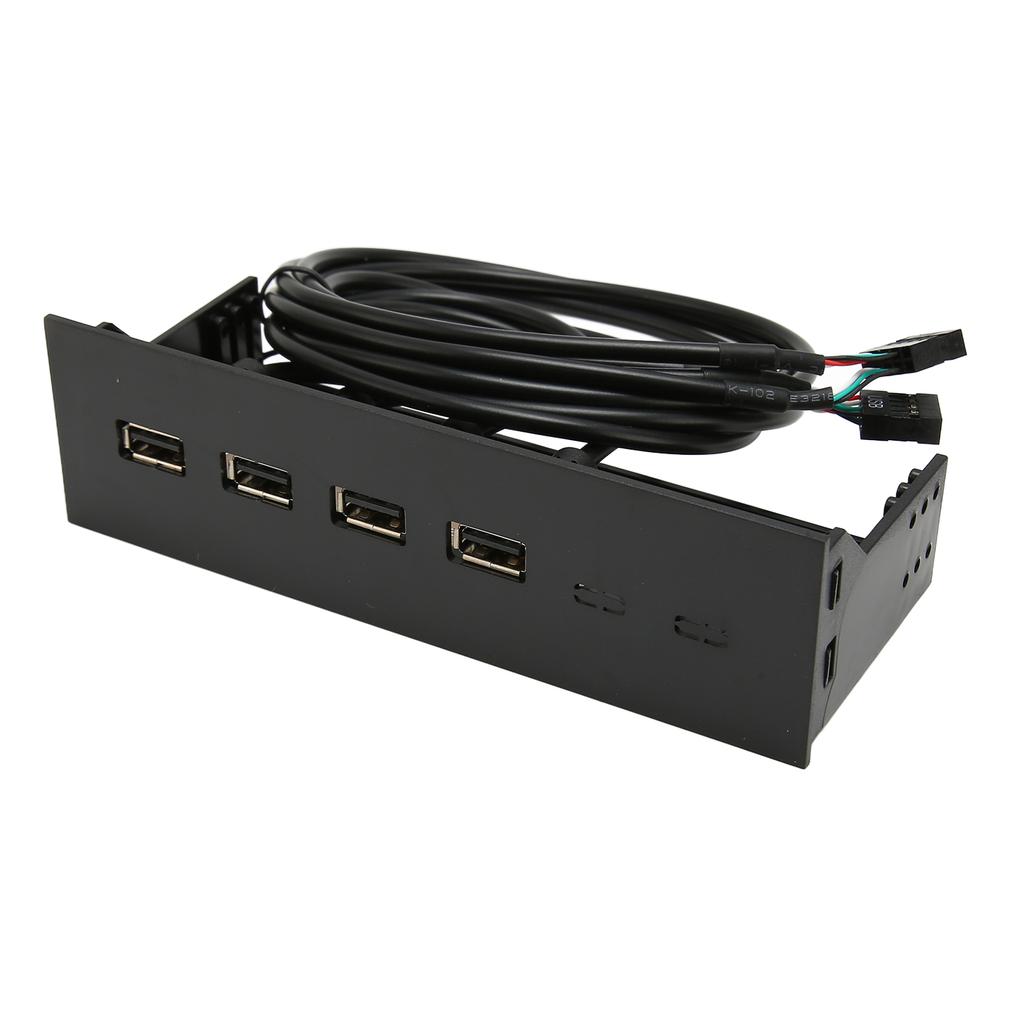 5,25-дюймовая многофункциональная передняя панель USB 2.0, 4 порта, 19-контактный, для отсека 5,25 дюйма корпуса ПК