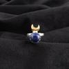 Кольцо с лазуритом, Ювелирные изделия из драгоценных камней ручной работы, Кольцо из стерлингового серебра 925 пробы, Ювелирное кольцо уникального дизайна, Подарок для женщин