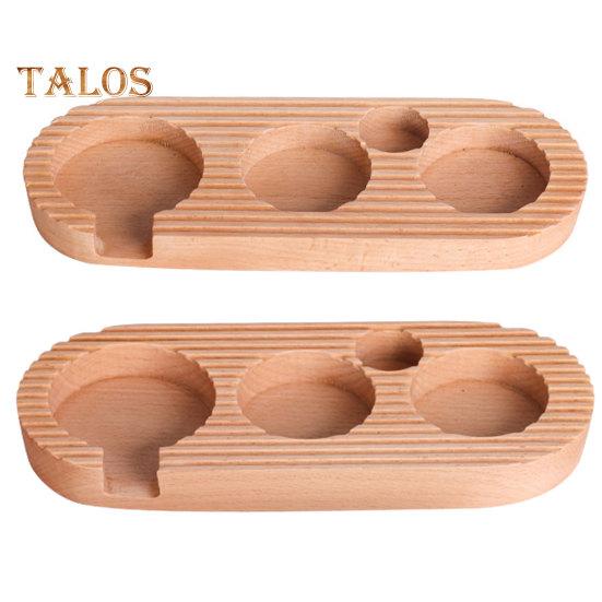 Coffee Distributor Holder Universal Storage Striped Practical Espresso Distributor Mat Rack Taming Base for Home