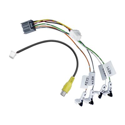 YOBIS Кабель для рулевого пульта ДУ Saispeed Navi ETC, совместимый с Kenwood + Специальный терминал / Универсальный RCA-конвертер Кабель для подключения задней камеры