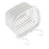 Hanging Shower Caddy Sturdy Plastic Draining Holes Space Saving Simple Hanging Laundry Basket for