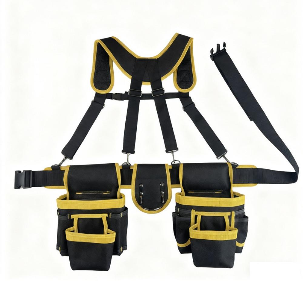 Large Capacity Woodworking Tool Belt Adjustable Design Multi Functional Tool Belt Carpenter Work