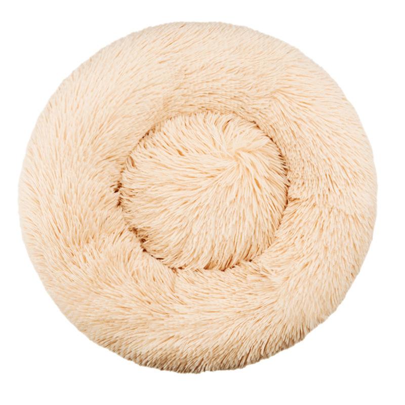 40-90cm Fluffy Dog Bed For Large Round Dog Bed Super Soft Cat House Plush Cat Nest Winter Warm Dog Pet Bed