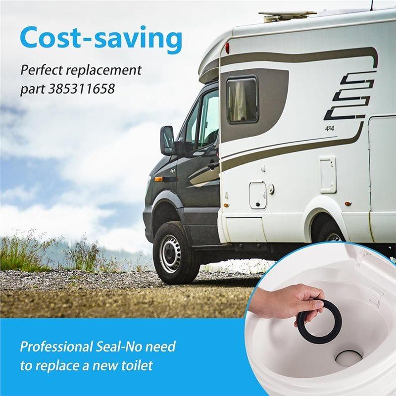 For Dometics 300 RV Toilet Replacement Parts 385311658 Flush Ball Seal Kit, Solves RV Leakage, Problem 2 Pack