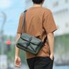 Men's One-shoulder Crossbody Bag Simple Lightweight Nylon Cloth Postman Bag Casual and Versatile Commuting Bag
