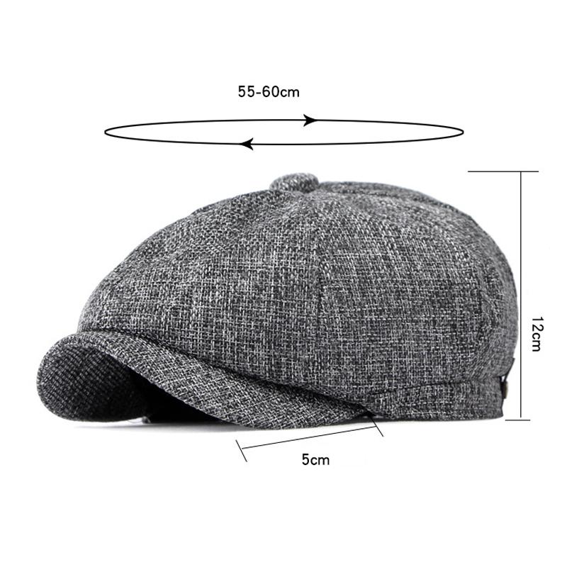 Классический берет в стиле ретро для мужчин, кепка Beckham, британская кепка газетчика, восьмиугольные шляпы, плоские кепки, шляпы художников