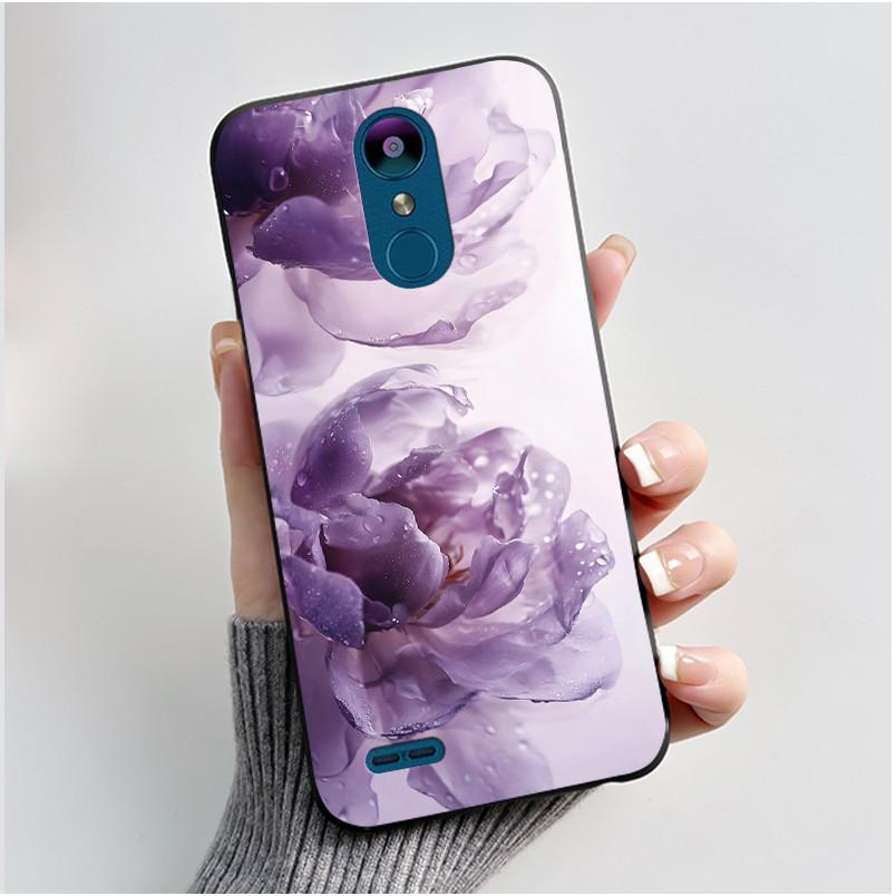 Для LG K8 (2018)/LG K9 2018 Мягкий Силиконовый Черный Чехол Вирусный Стиль Рисунок Мультяшный Кролик, Король Драконов Кролик Чехол