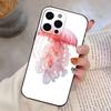 Fashion Pink J-jellyfish  Phone Case For iPhone 17,16,15,14,13,12,11 Plus,Pro Max,XS,Soft Silicone Black Cover