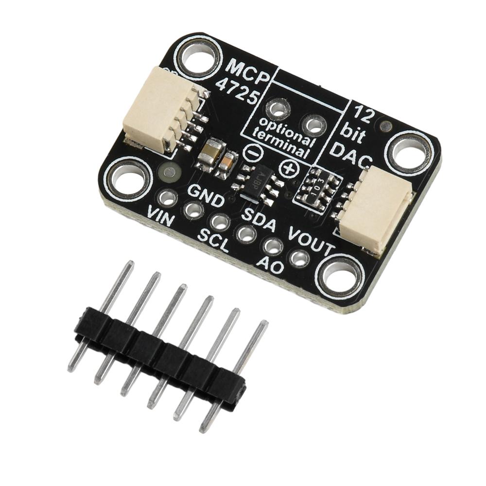 MCP4725 12-битный I2C ЦАП Цифро-аналоговый преобразователь Модуль Цифро-аналоговый Модуль Плата разработки Для STEMMA QT Qwiic 2.7-5.5V