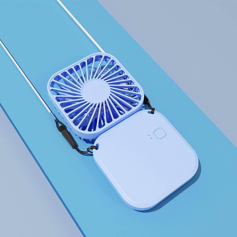 Мини складной подвесной вентилятор на шею складной ручной вентилятор мини складной персональный вентилятор, 3 скорости USB зарядка для путешествий охлаждающий инструмент