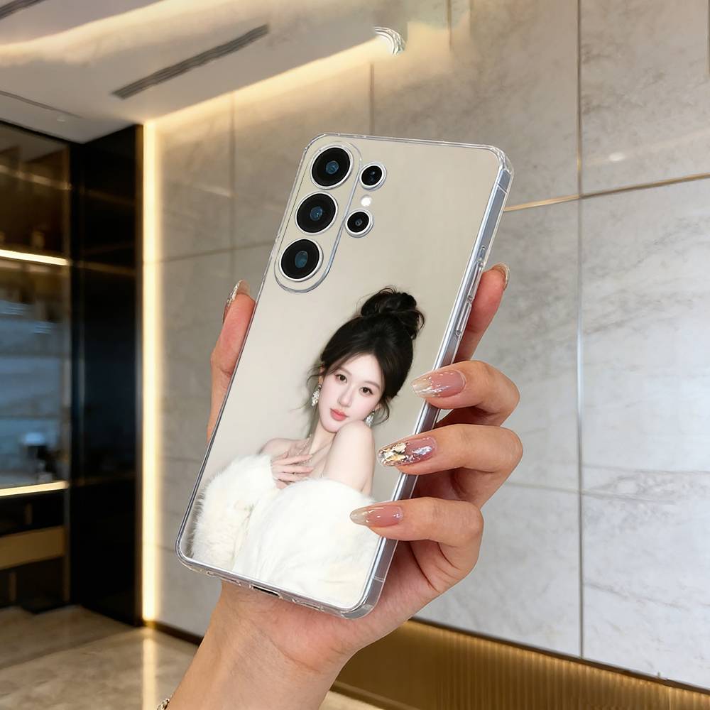 Китайская актриса-Чжао Лусы Чехол для телефона для Samsung S25, S24, S21, S22, S23, S30, Ultra, S20, Plus, Fe, Lite Прозрачный чехол