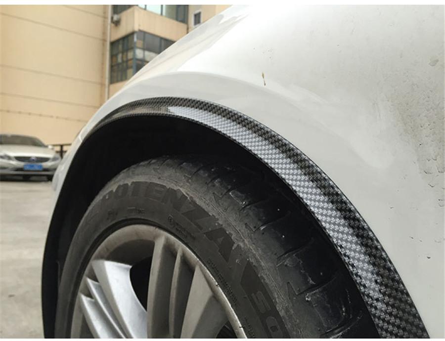 2 шт. 150 см универсальные резиновые накладки на крылья автомобиля цвета карбонового волокна