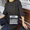 New Nylon Shoulder Small Square Bag Women's 2025 Grid Mobile Phone Bag Leisure Sports Simple Messenger Bag