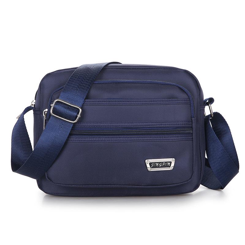 Женский рюкзак через плечо: Нейлоново-холщовая сумка через плечо большой вместимости для людей среднего и пожилого возраста.