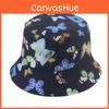 Korean Chic Fisherman Hat Women's Spring Summer Fashion Sunscreen Butterfly Print Bucket Hat Trendy